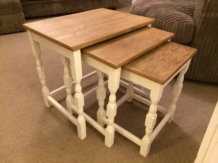 تصویر 3 از میز عسلی چوبی یزد با رنگ طبیعی و جذاب چوب